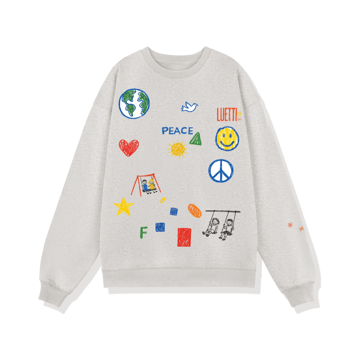 Peace Doodles Unisex Heavyweight Oversized Sweatshirt
