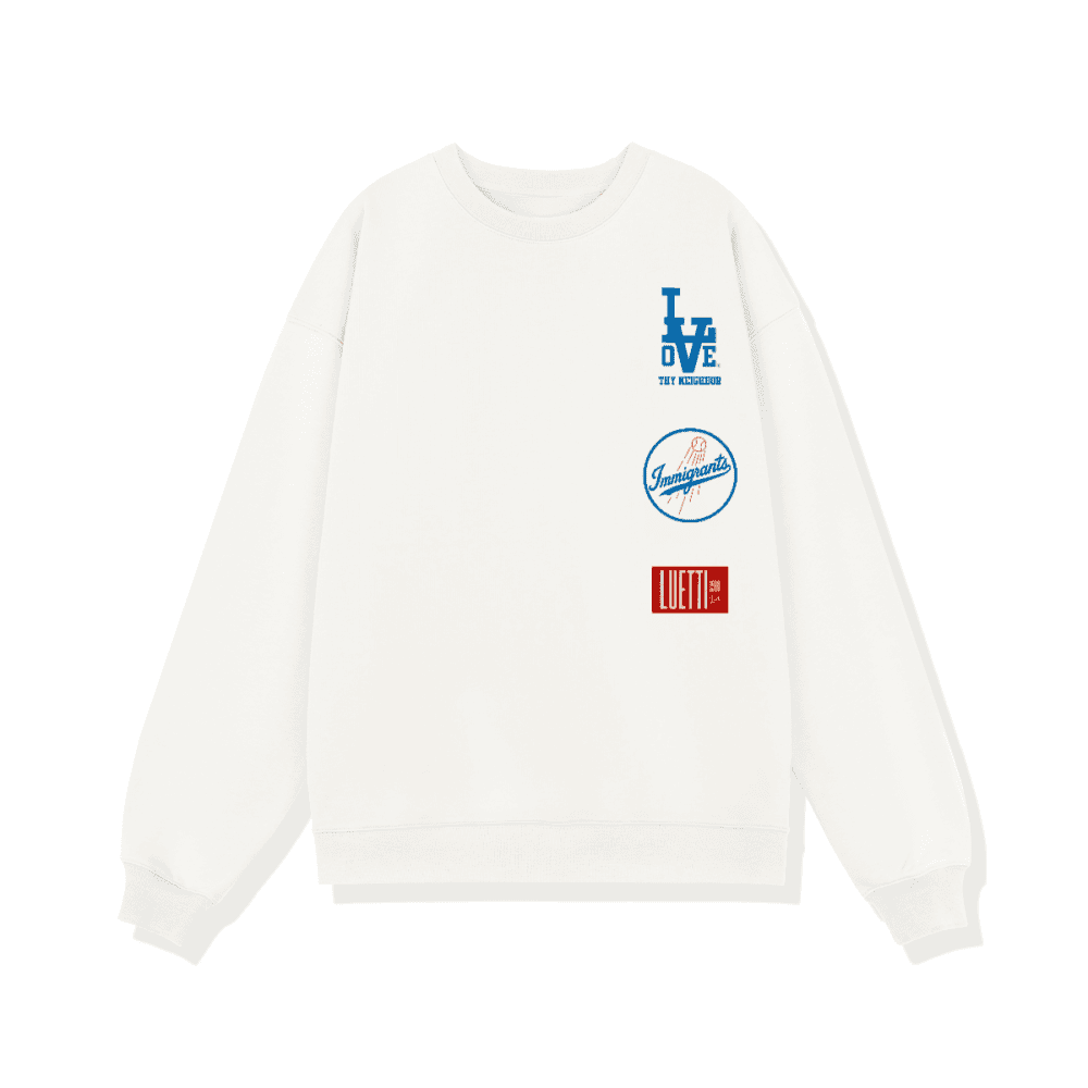 LOVE THY NEIGHBOR LA DODGERS LOGO Unisex Soft Cotton Sweatshirt