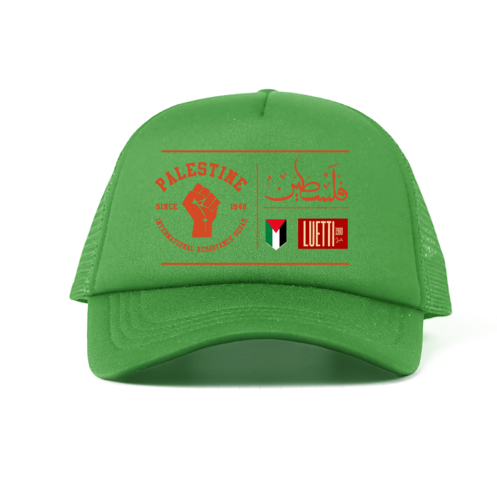 Palestine Solidarity Foam Trucker Hat with Mesh Panels