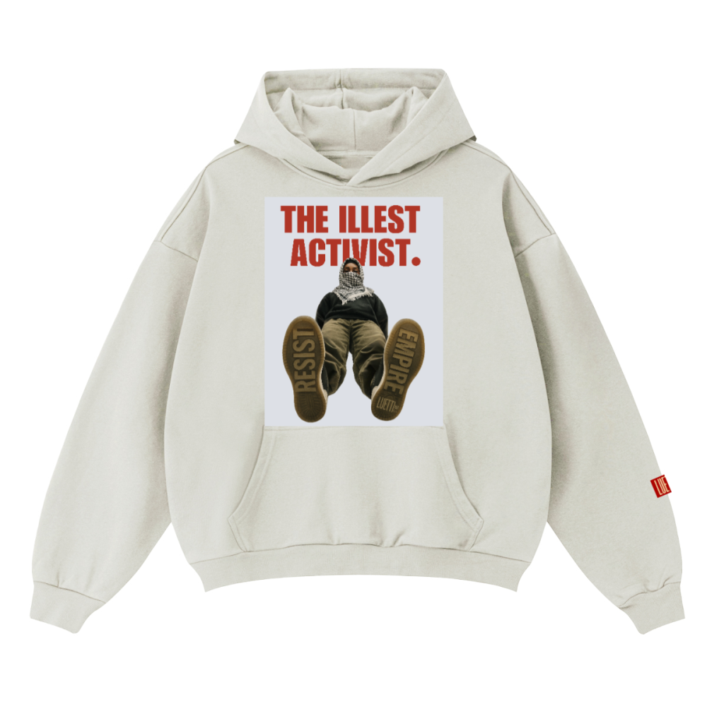 MF DOOM Inspired "THE ILLEST ACTIVIST" Unisex Boxy Fit Hoodie
