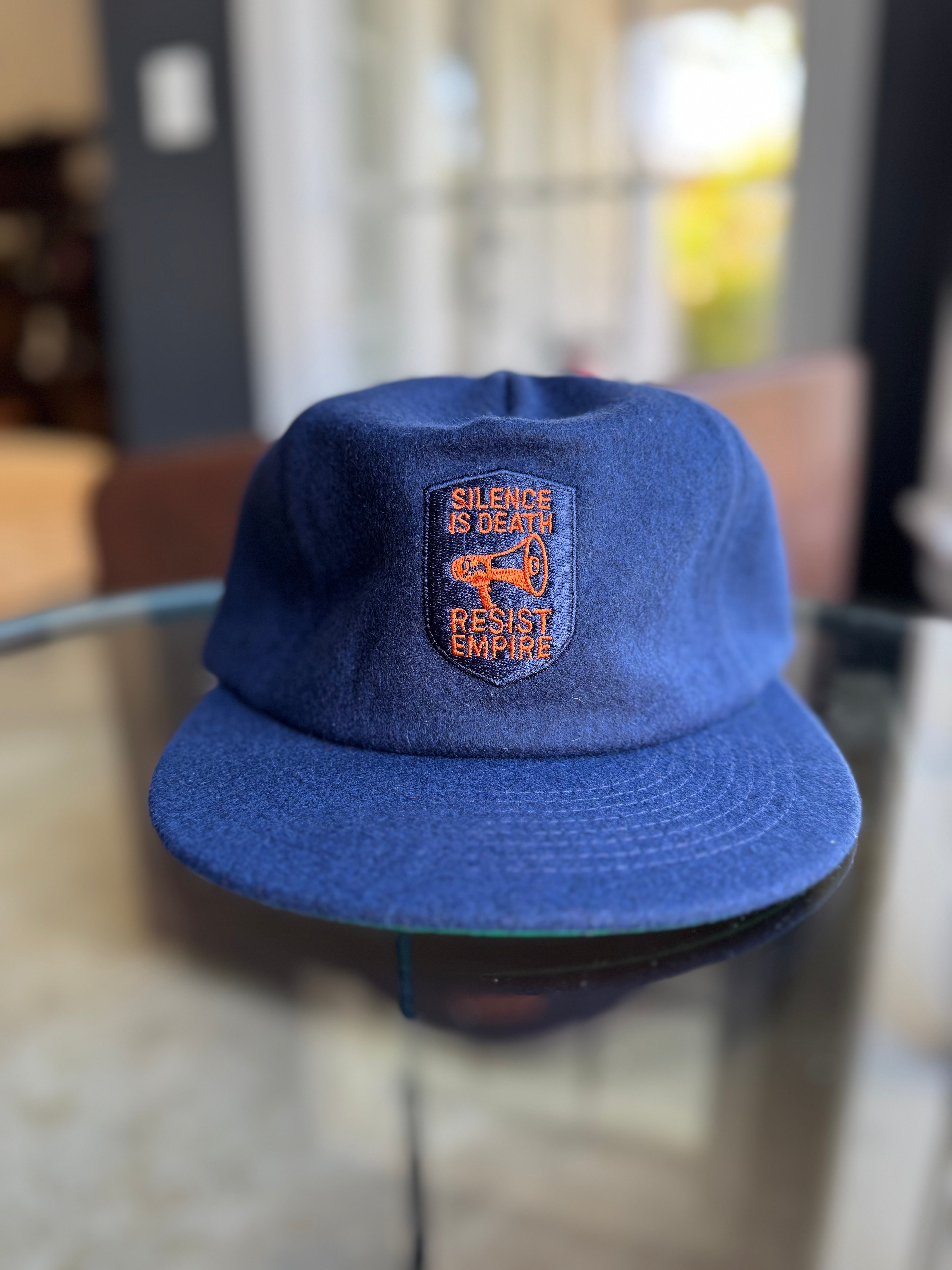 RESIST EMPIRE Vegan Wool 5 Panel Retro Baseball Cap