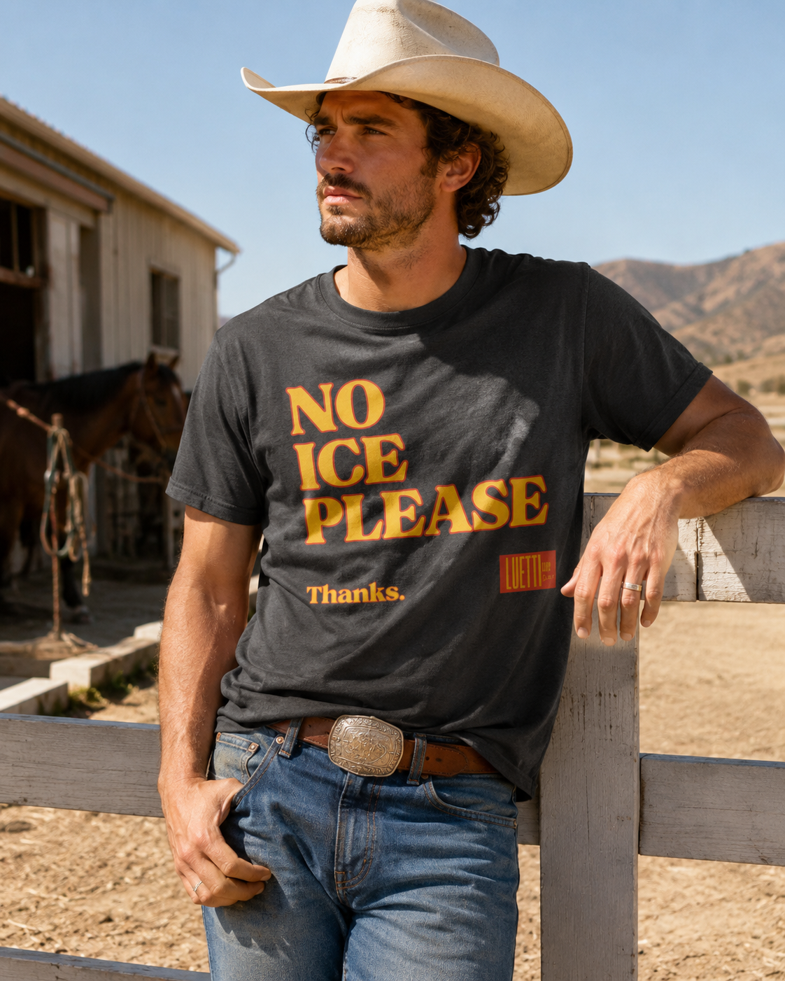 "No Ice Please" REGULAR FIT Tee