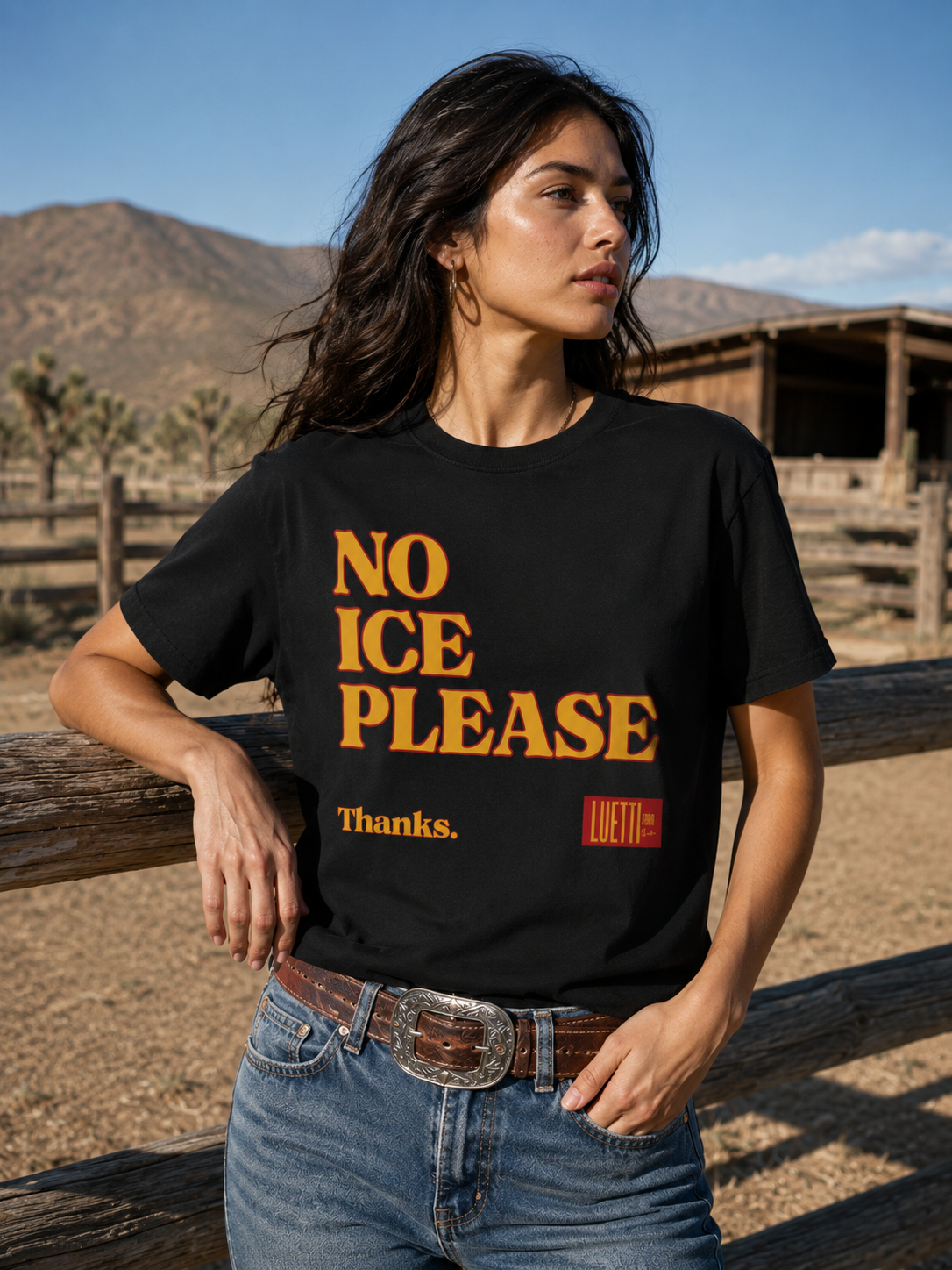 "No Ice Please" REGULAR FIT Tee