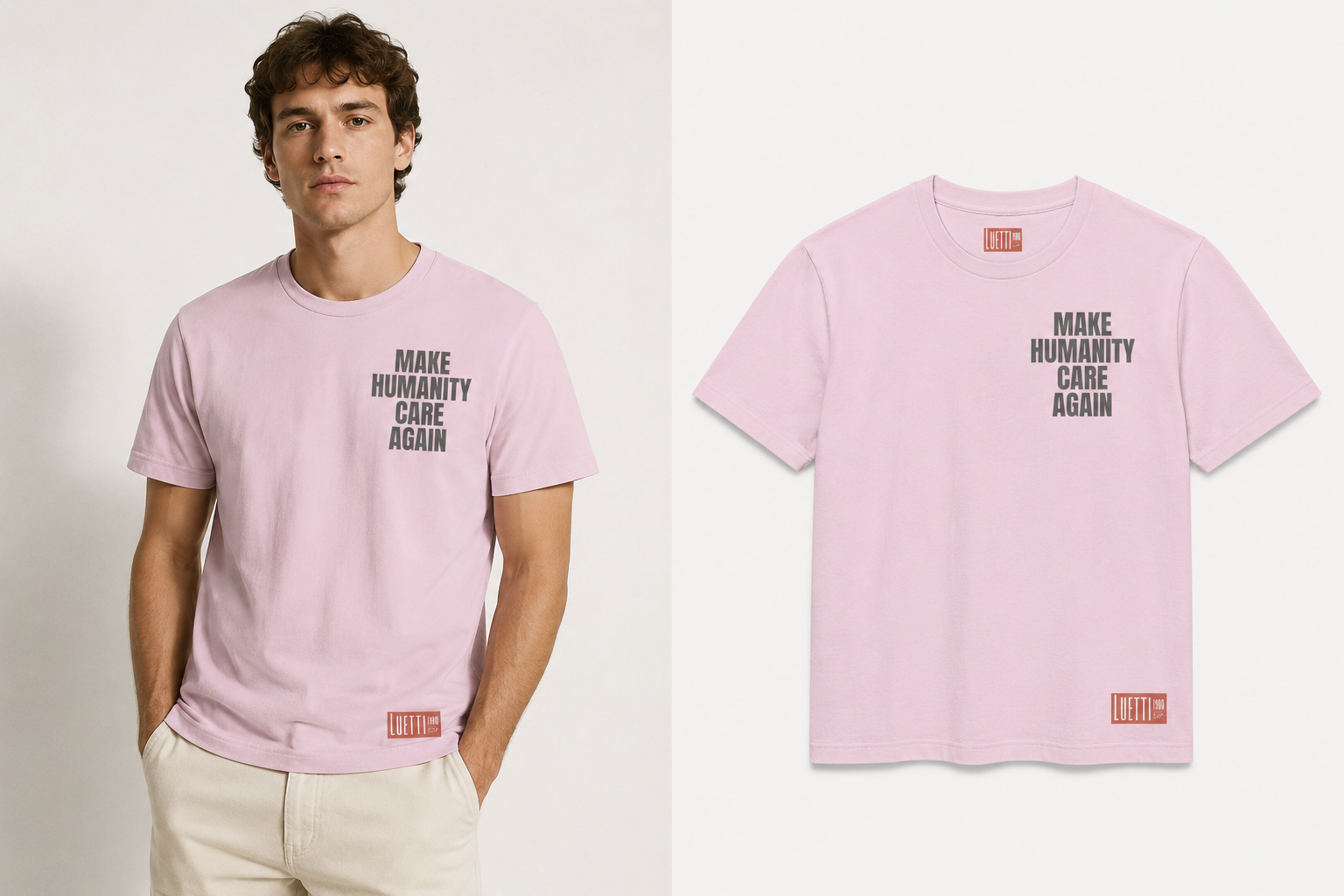"MAKE HUMANITY CARE AGAIN" Unisex Regular Fit (Not Cropped) Tee