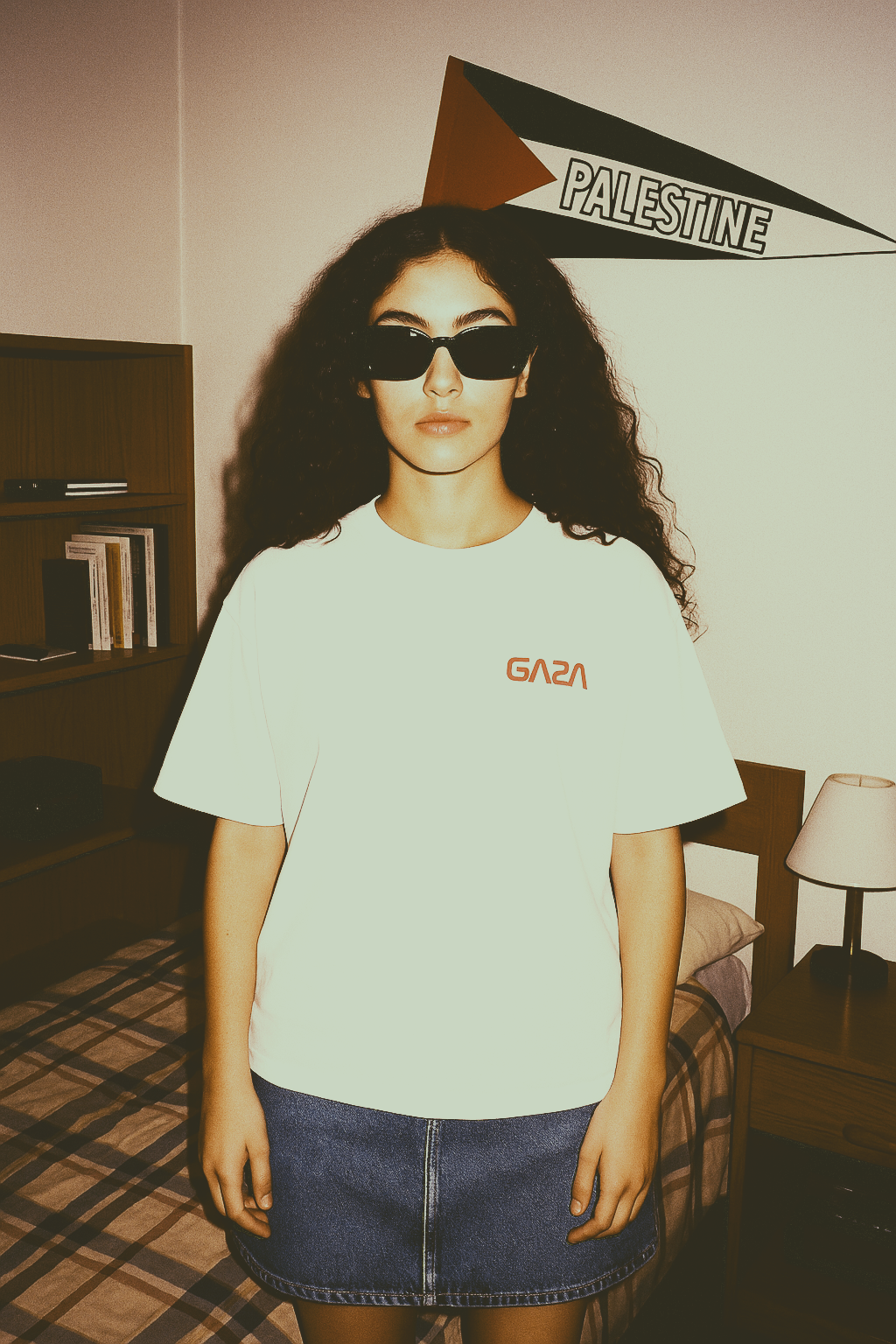 NASA Script GAZA Oversized T-shirt