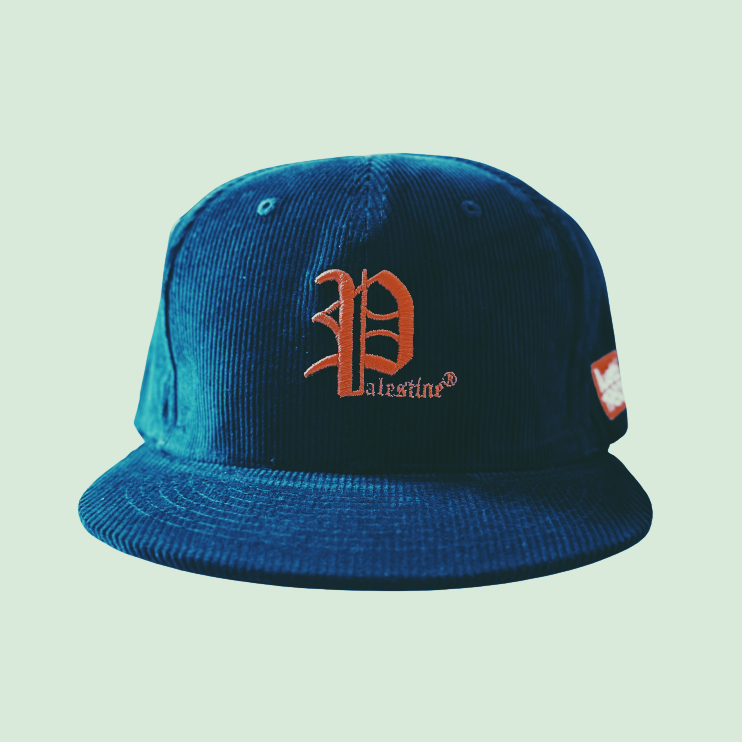 Retro Palestine, Detroit Tigers Style, Corduroy Baseball Cap 