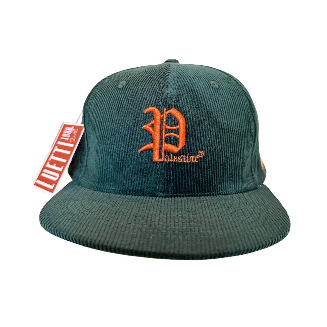 Retro Palestine, Detroit Tigers Style, Corduroy Baseball Cap 