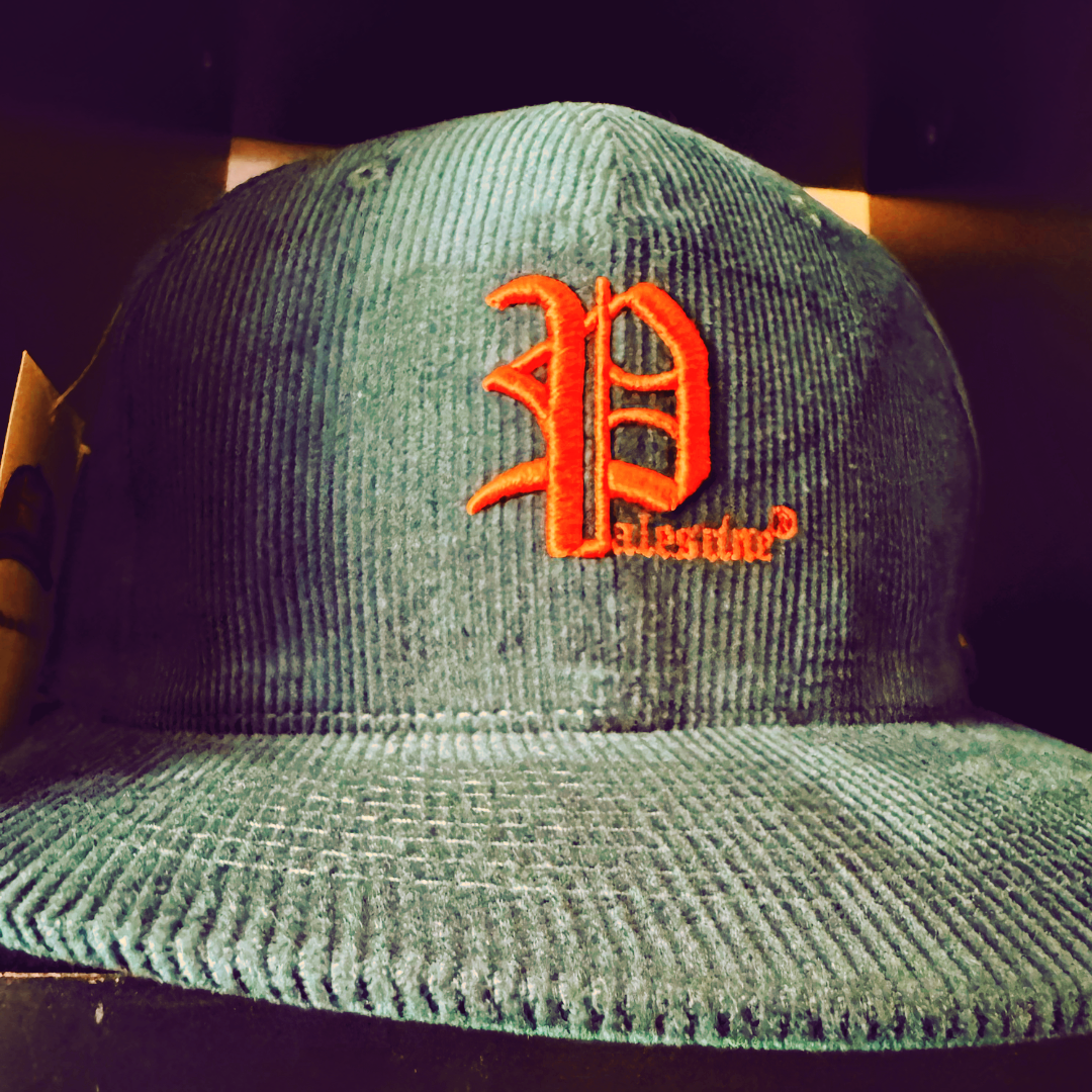 Retro Palestine, Detroit Tigers Style, Corduroy Baseball Cap 
