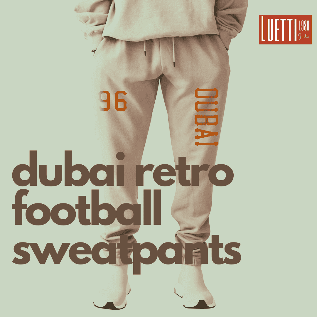 Dubai Retro Football Tapered Sweatpants