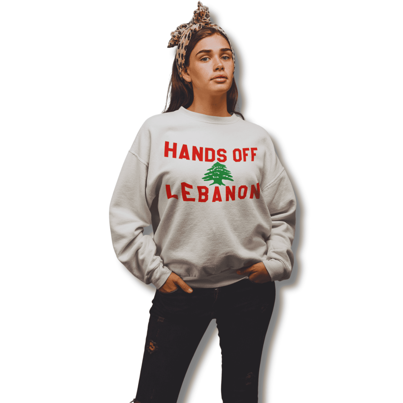 (Copy) HANDS OFF LEBANON Drop Shoulders Sweatshirt