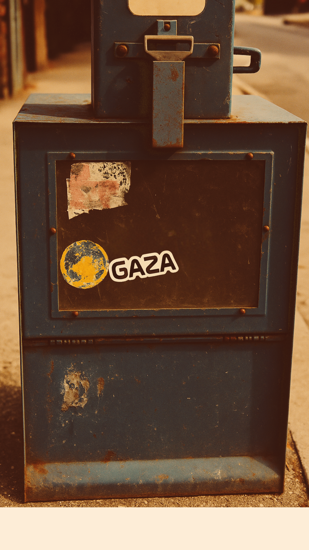 NASA SCRIPT GAZA Bubble-free sticker