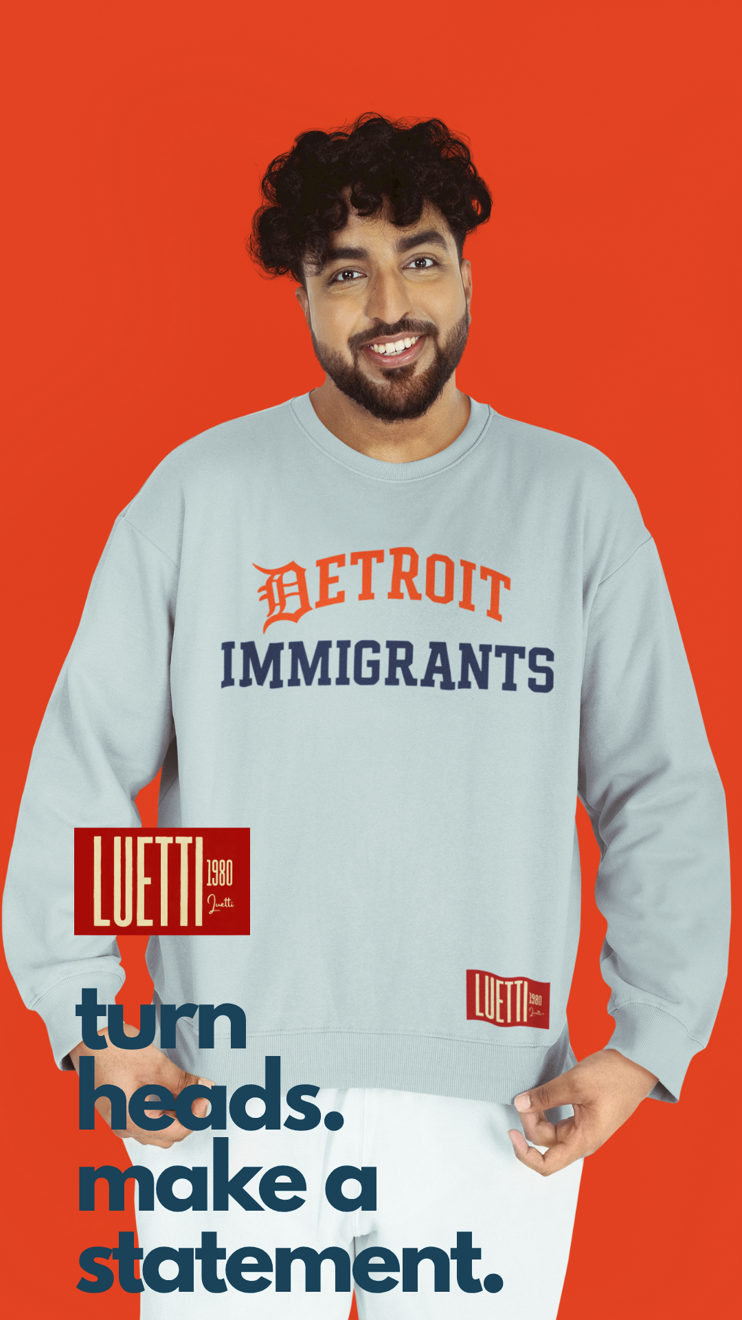 Detroit Immigrants Unisex Heavyweight Oversized Sweatshirt