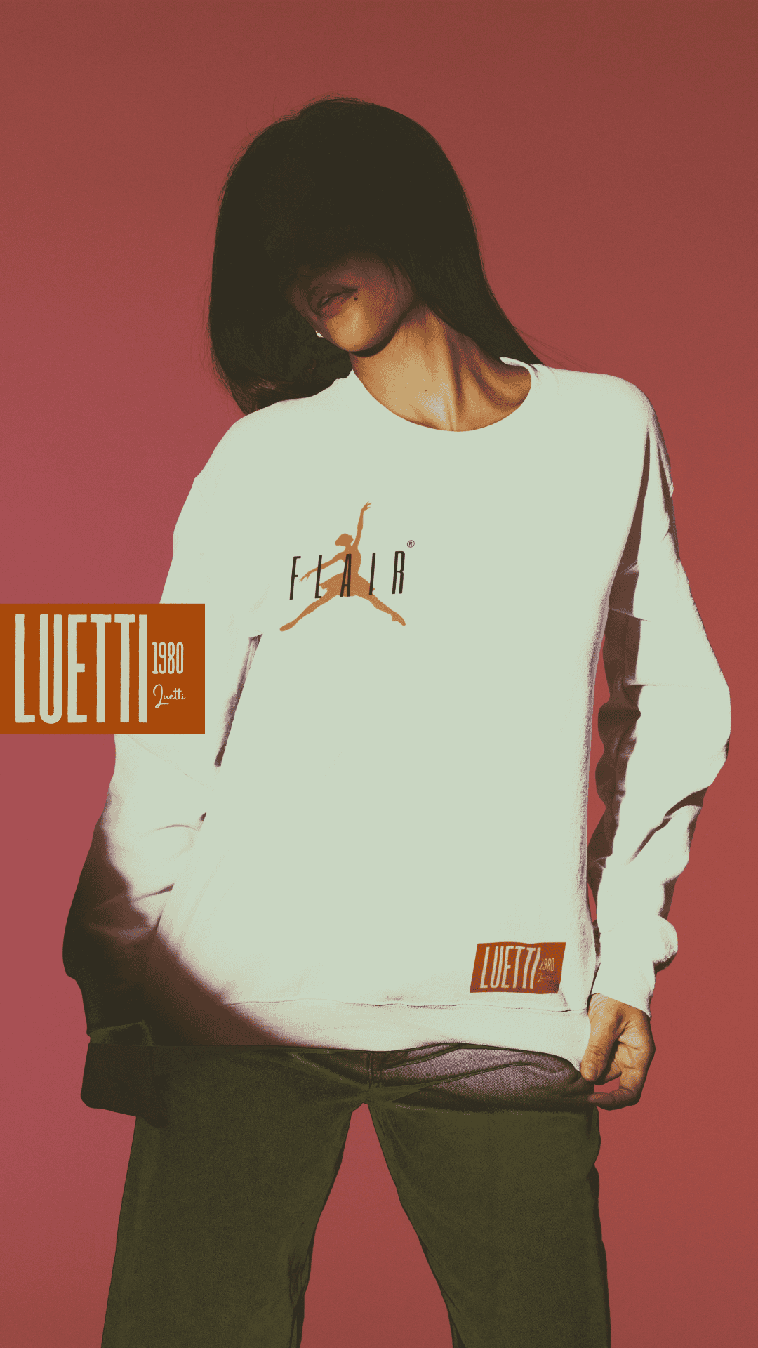 FLAIR Unisex 100% Cotton Lightweight Oversized Crewneck Sweatshirt