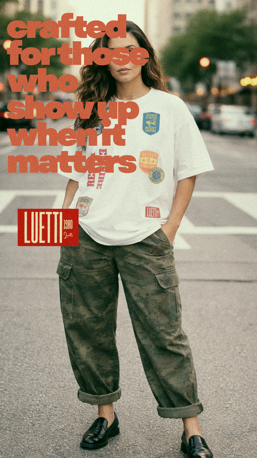 RESIST EMPIRE Printed Patches Boxy Premium Quality T-shirt