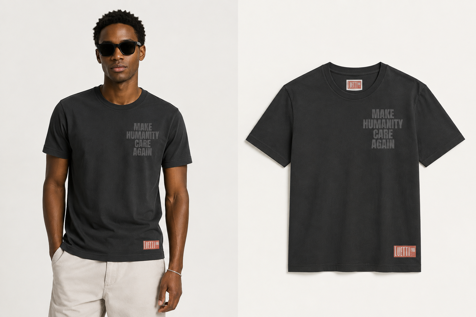 "MAKE HUMANITY CARE AGAIN" Unisex Regular Fit (Not Cropped) Tee