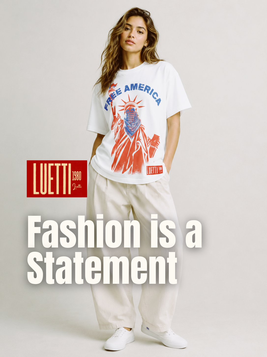 Free America Regular Fit 100% Cotton Tee