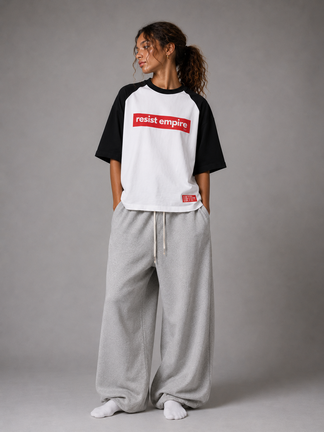 Resist Empire Oversized Baseball Raglan Tee