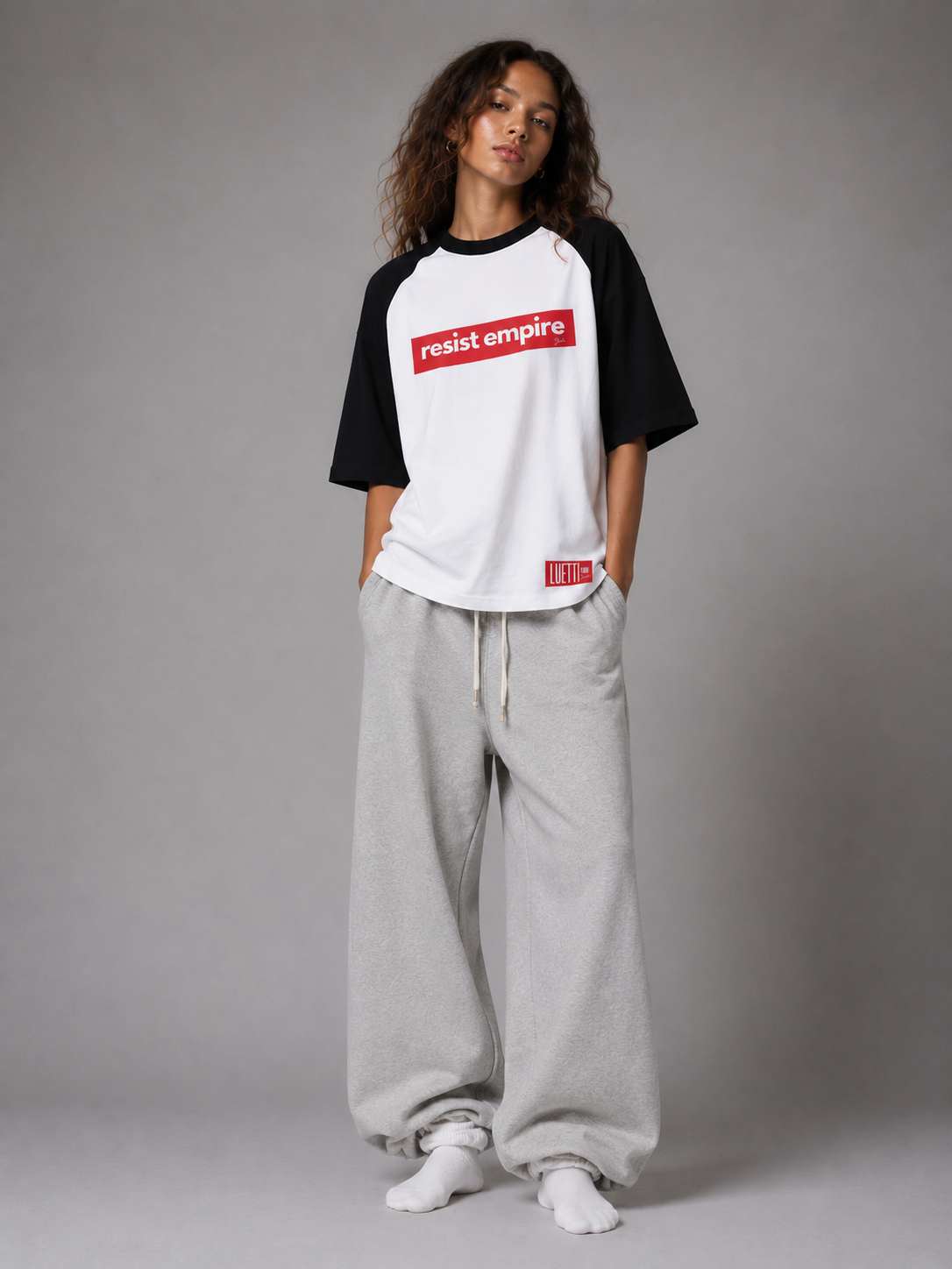 Resist Empire Oversized Baseball Raglan Tee
