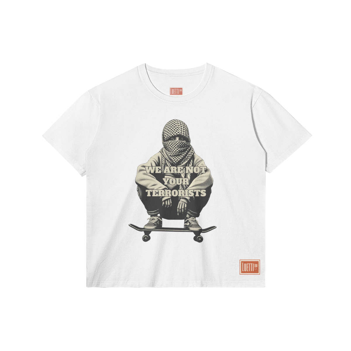 "We Are Not Your Terrorists" Adults Regular Fit Tee