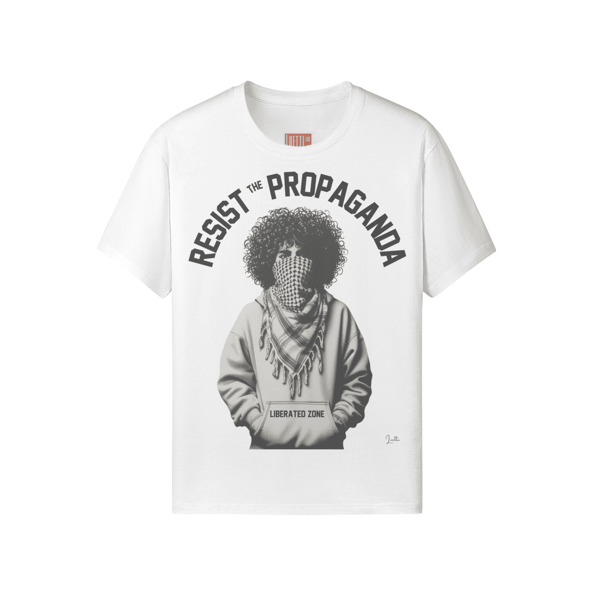Student With Keffiyeh Resist The Propaganda Regular Fit T-shirt