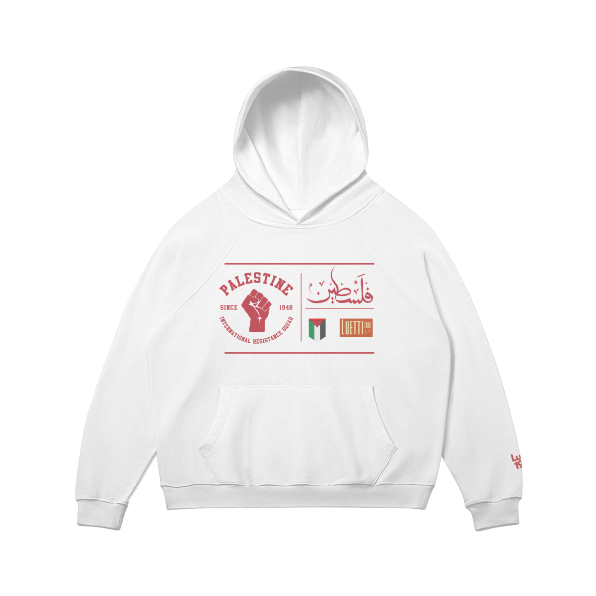 Palestine Resistance Oversized Raglan Hoodie EID CLEARANCCE