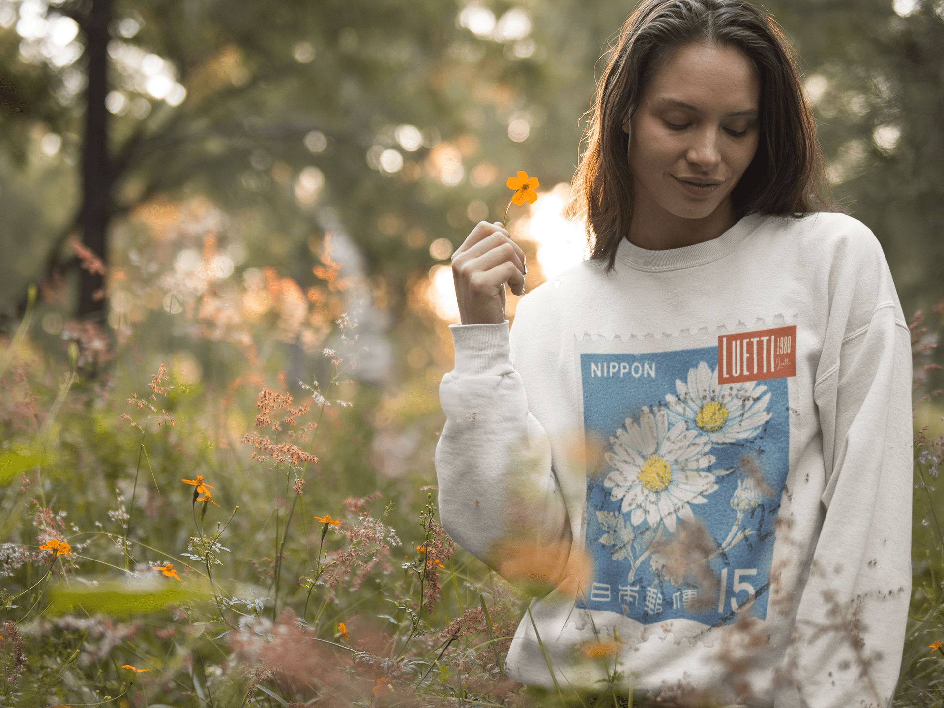 Nippon Japanese Stamp Unisex Sweatshirt