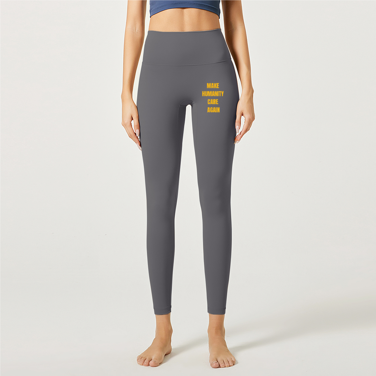 Luetti 1980 "Make Humanity Care Again" Lulu Yoga Pants