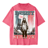 Resist Empire - France Edition Snow Washed Oversized T-shirt