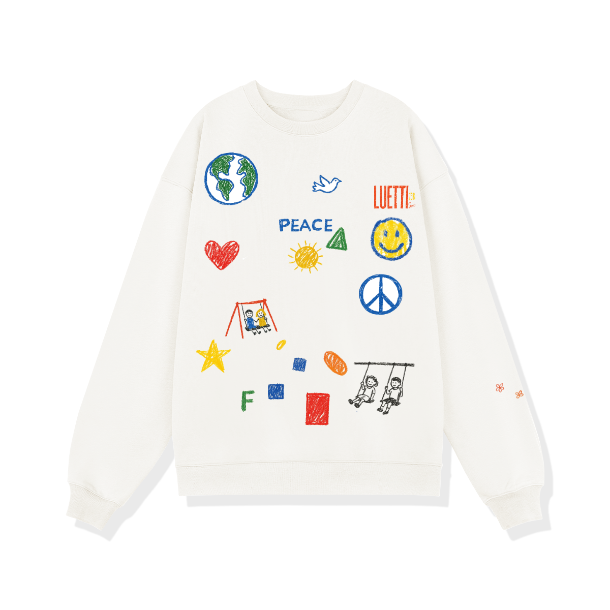 Peace Doodles Unisex Heavyweight Oversized Sweatshirt