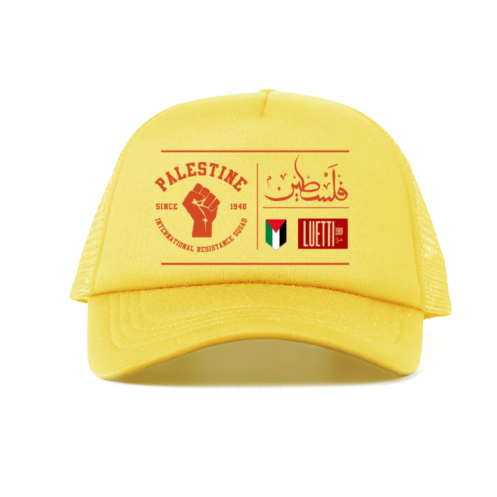 Palestine Solidarity Foam Trucker Hat with Mesh Panels