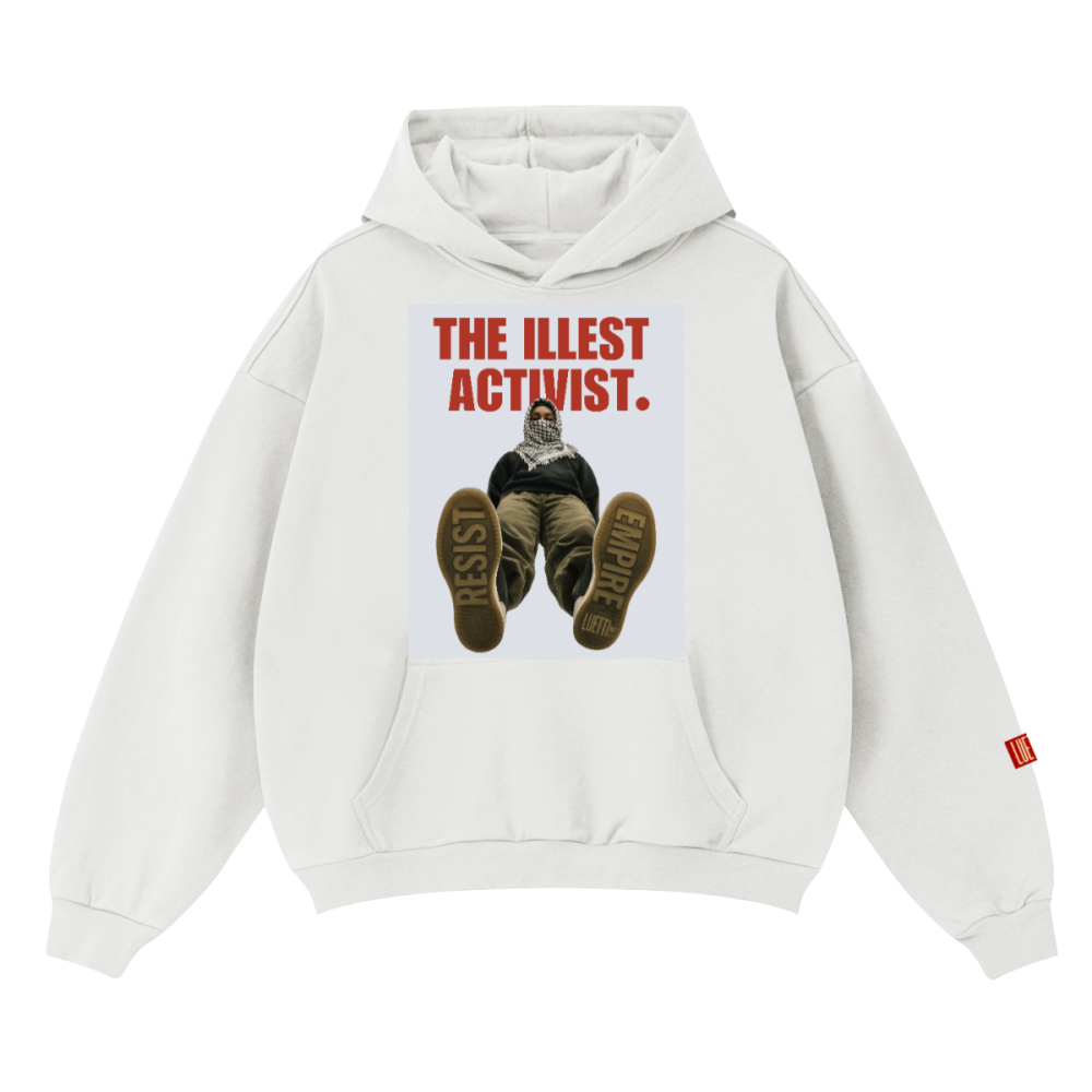 MF DOOM Inspired "THE ILLEST ACTIVIST" Unisex Boxy Fit Hoodie