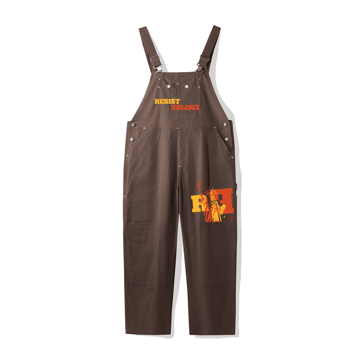 RESIST EMPIRE Loose-Fit Utility 100 Cotton Overall Jumpsuit