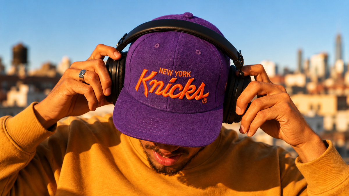 New York Knicks Vintage Recreation Purple Baseball Snapback Cap