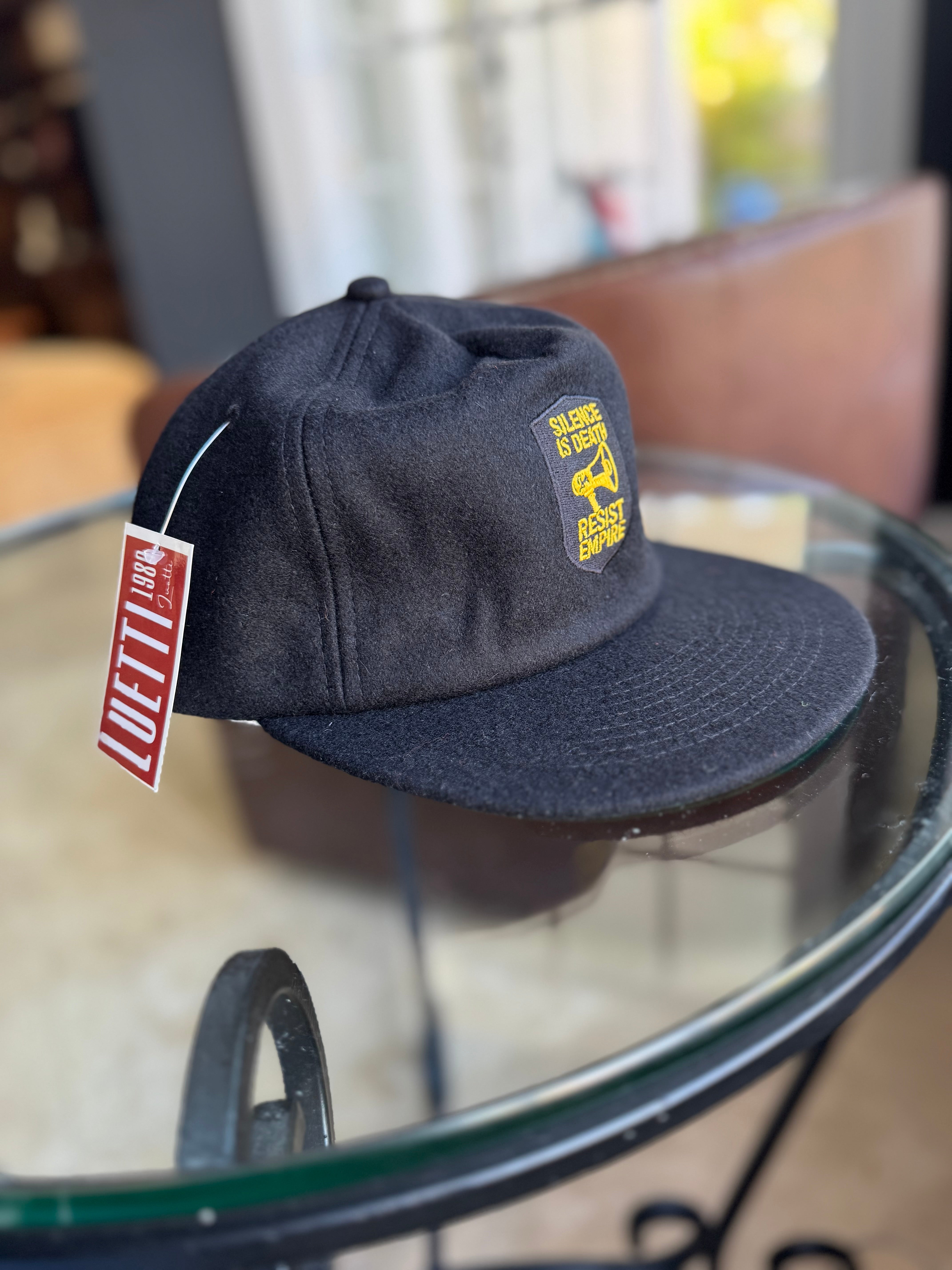 RESIST EMPIRE Vegan Wool 5 Panel Retro Baseball Cap