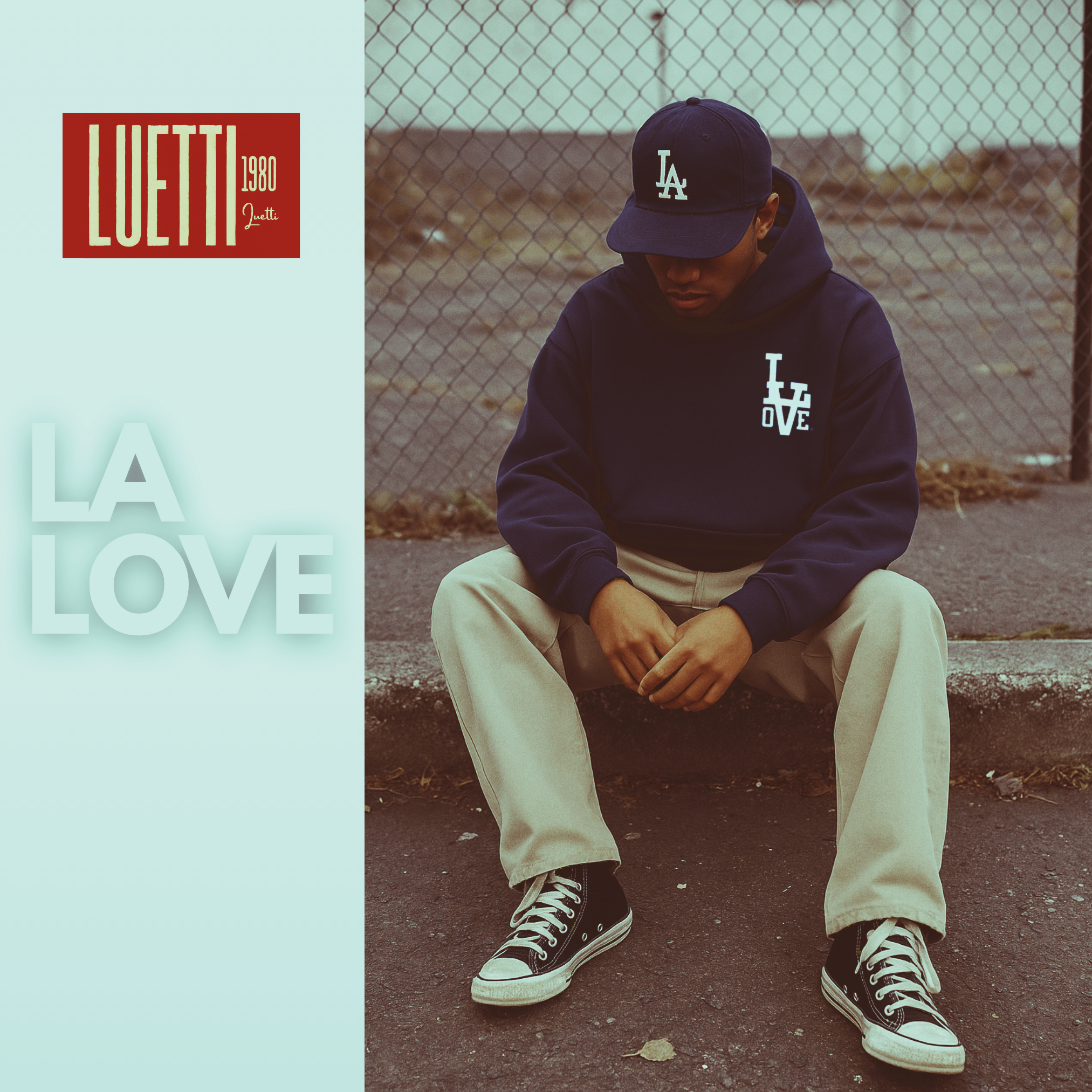 LA LOVE Unisex Pullover 100% Cotton Hoodie
