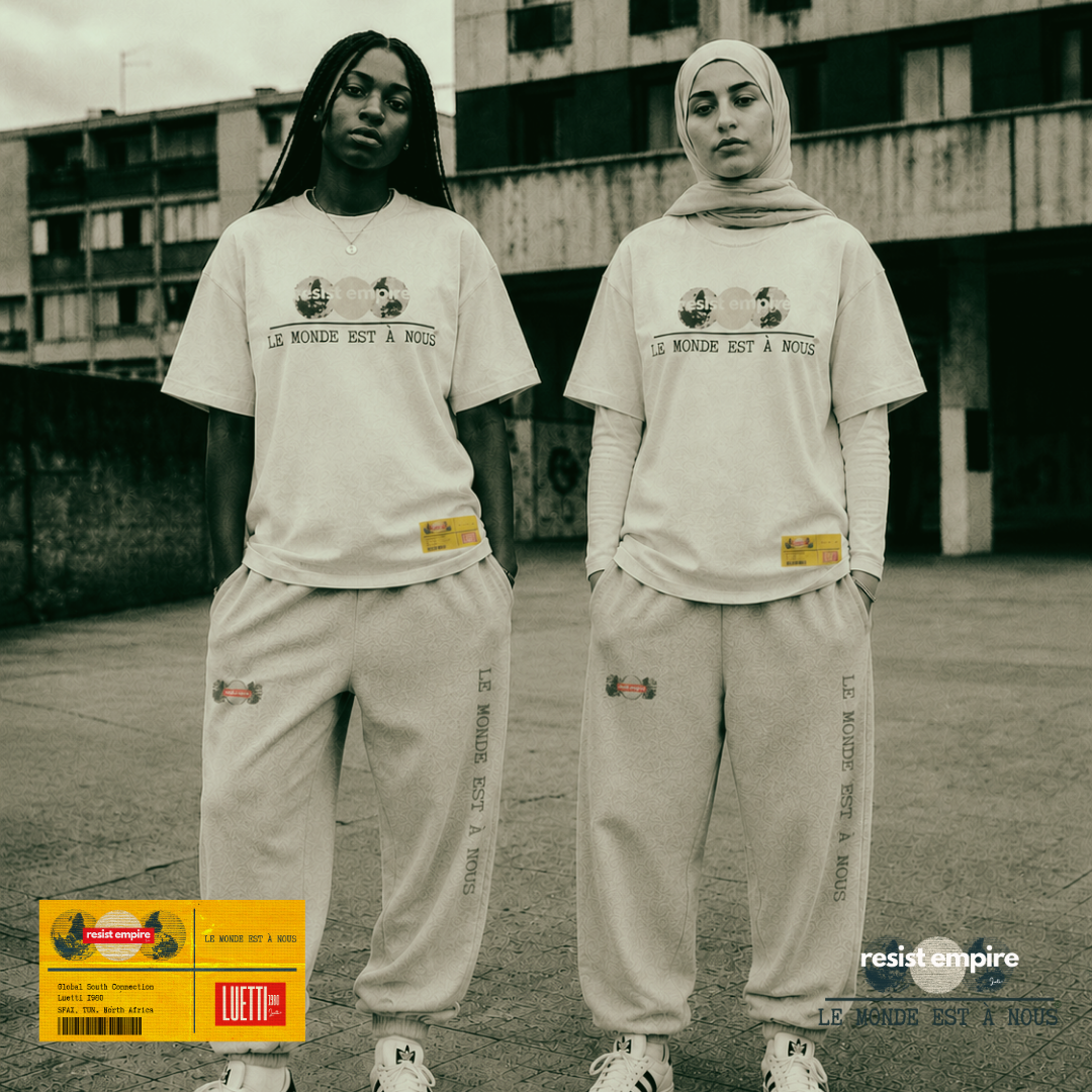 LE MONDE EST À NOUS Oversized Baggy Tapered Sweatspants