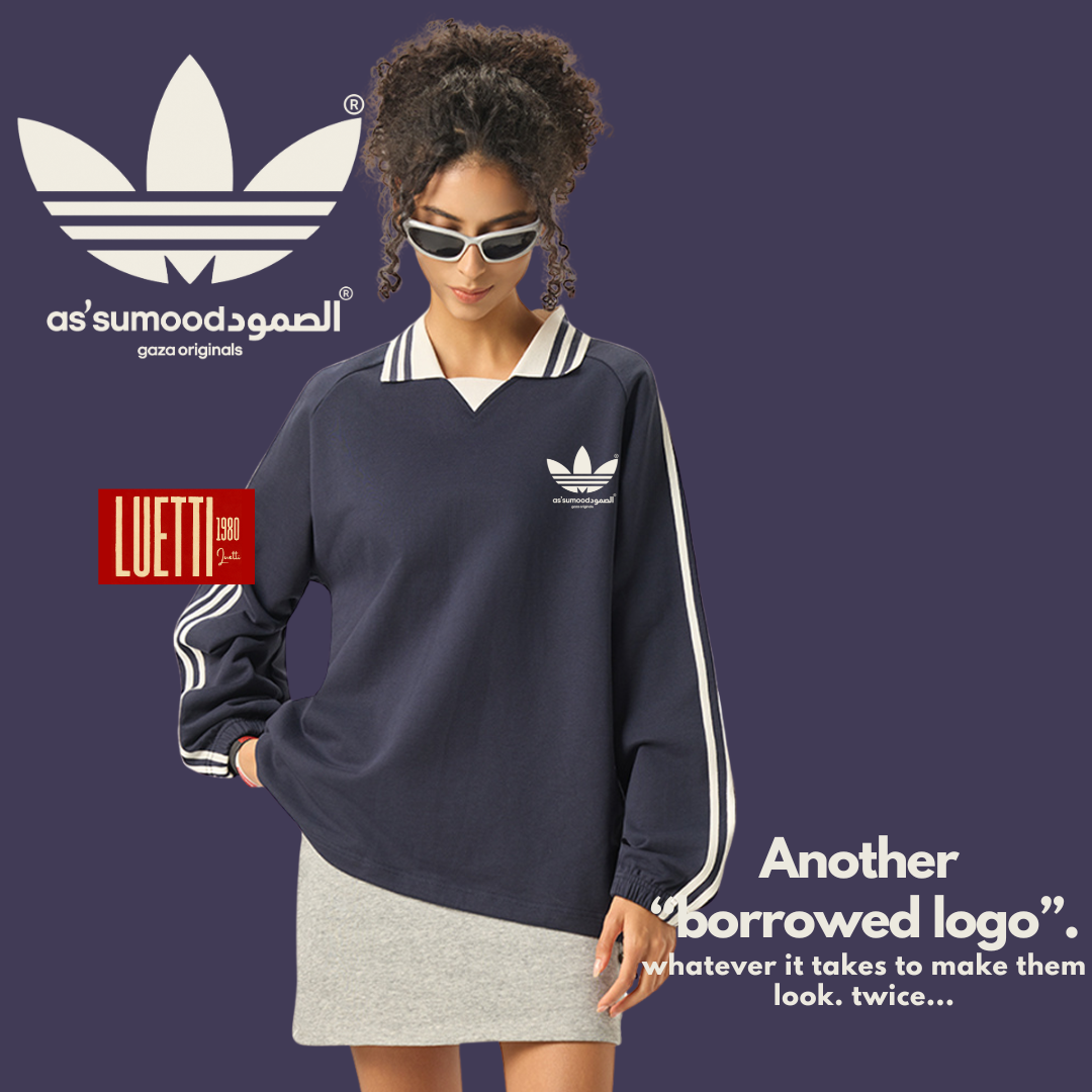 As'sumood Gaza Originals Unisex Contrast Collar Sweatshirt