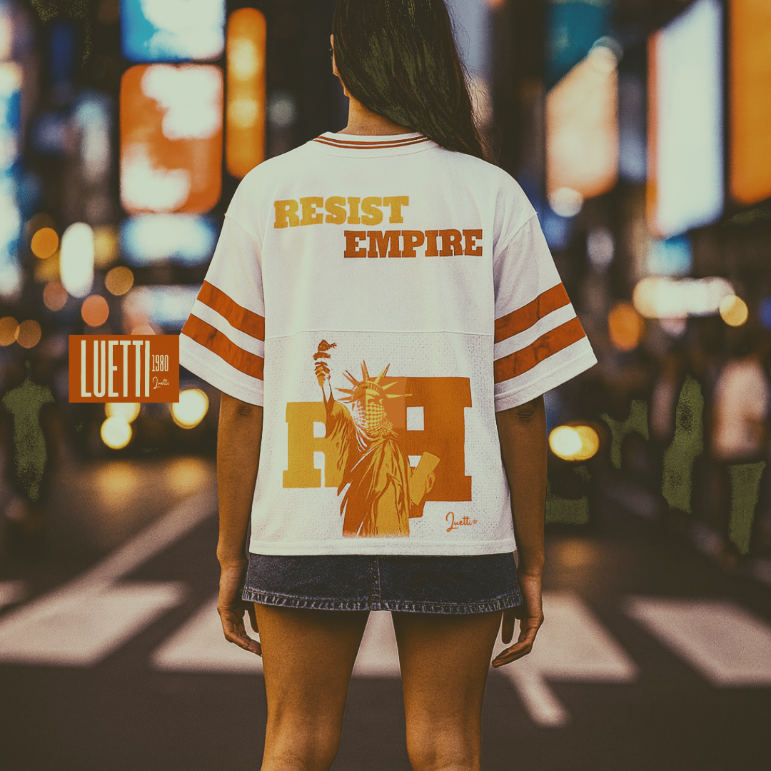 Resist Empire Unisex Oversized Cropped Mesh Jersey