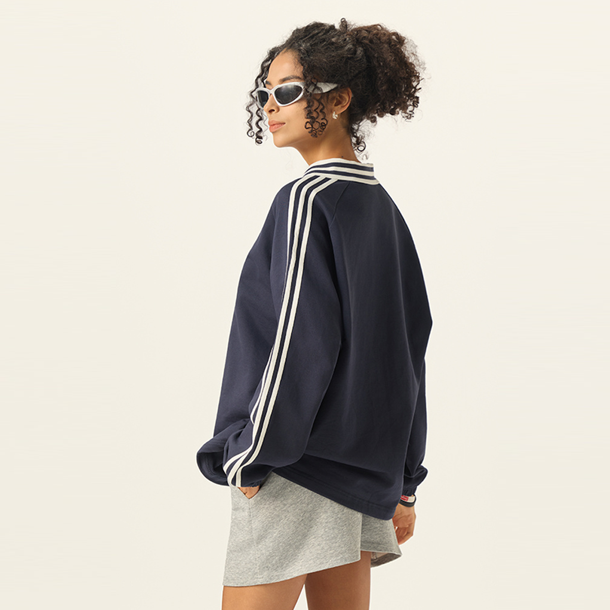As'sumood Gaza Originals Unisex Contrast Collar Sweatshirt