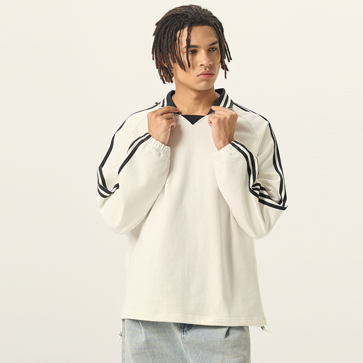 As'sumood Gaza Originals Unisex Contrast Collar Sweatshirt