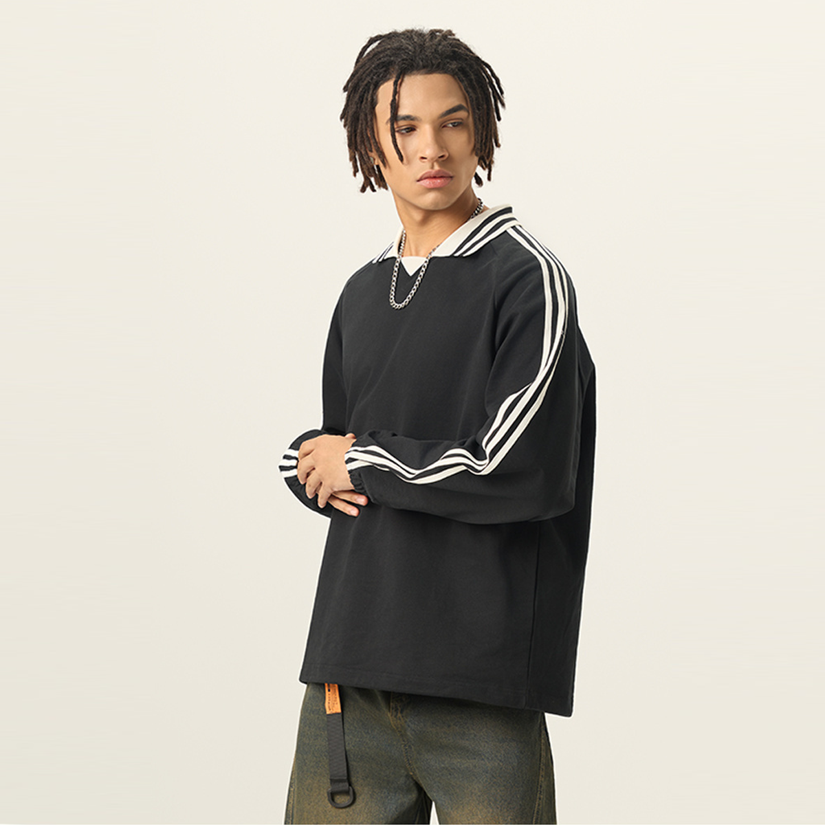 As'sumood Gaza Originals Unisex Contrast Collar Sweatshirt
