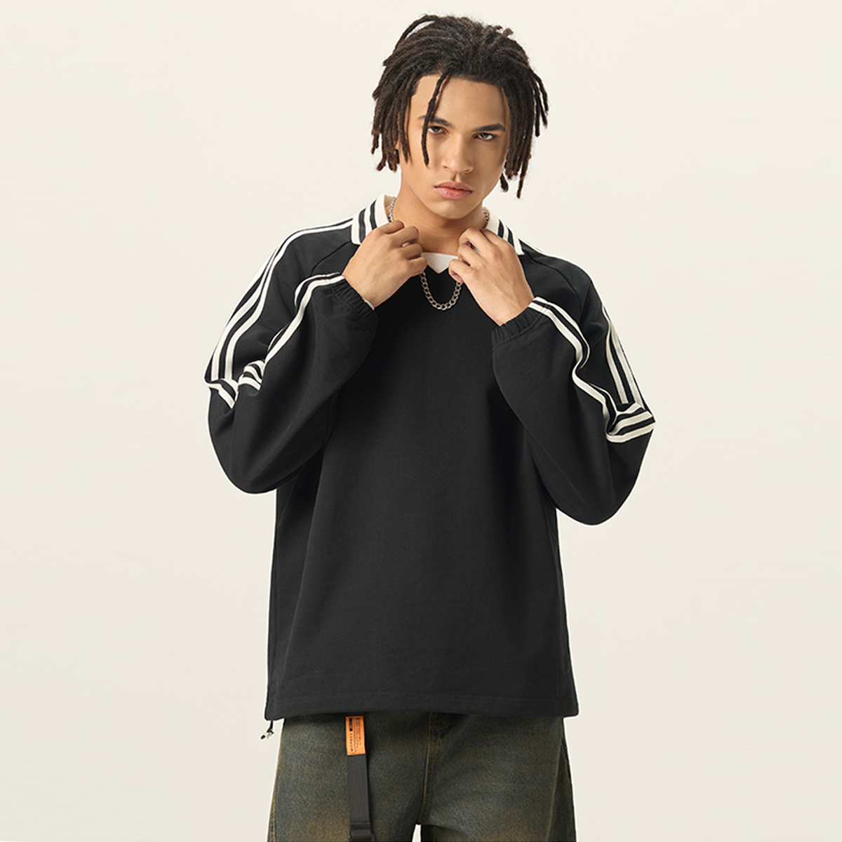As'sumood Gaza Originals Unisex Contrast Collar Sweatshirt