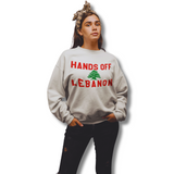 HANDS OFF LEBANON Drop Shoulders Sweatshirt