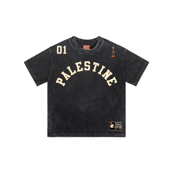 Palestine Football League Kids Vintage Washed T-Shirt