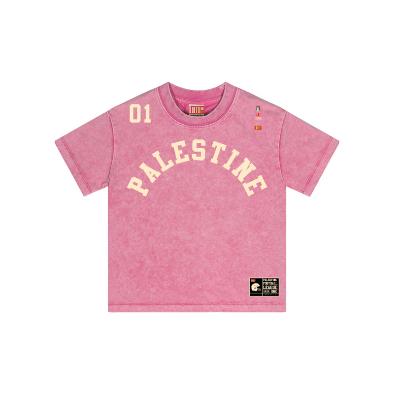 Palestine Football League Kids Vintage Washed T-Shirt