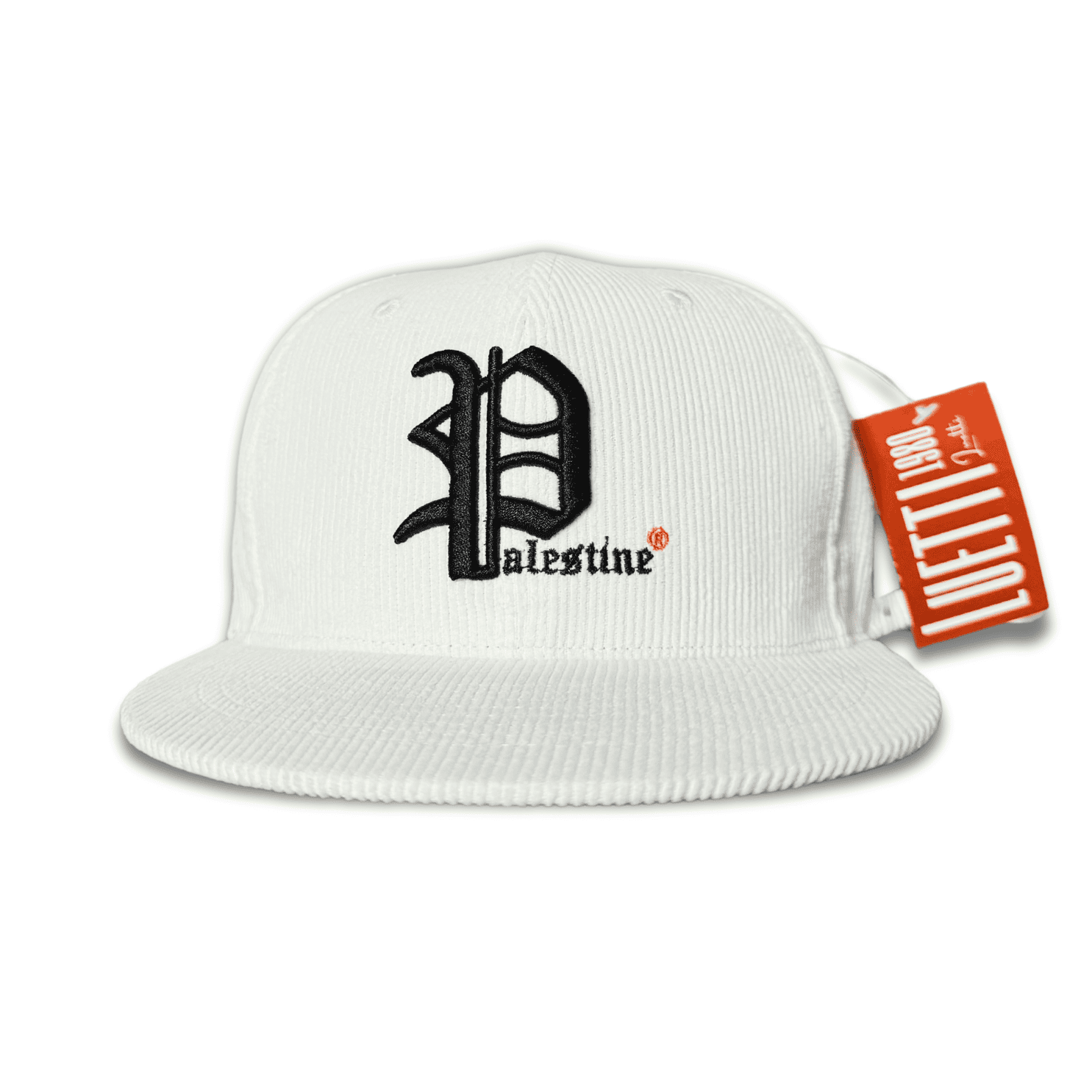 Retro Palestine, Detroit Tigers Style, Navy Corduroy Baseball Cap ￼