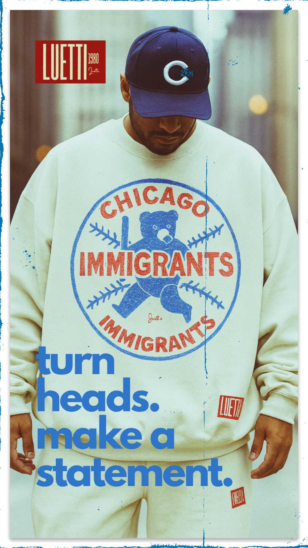 Chicago Immigrants Unisex Heavyweight Oversized Sweatshirt