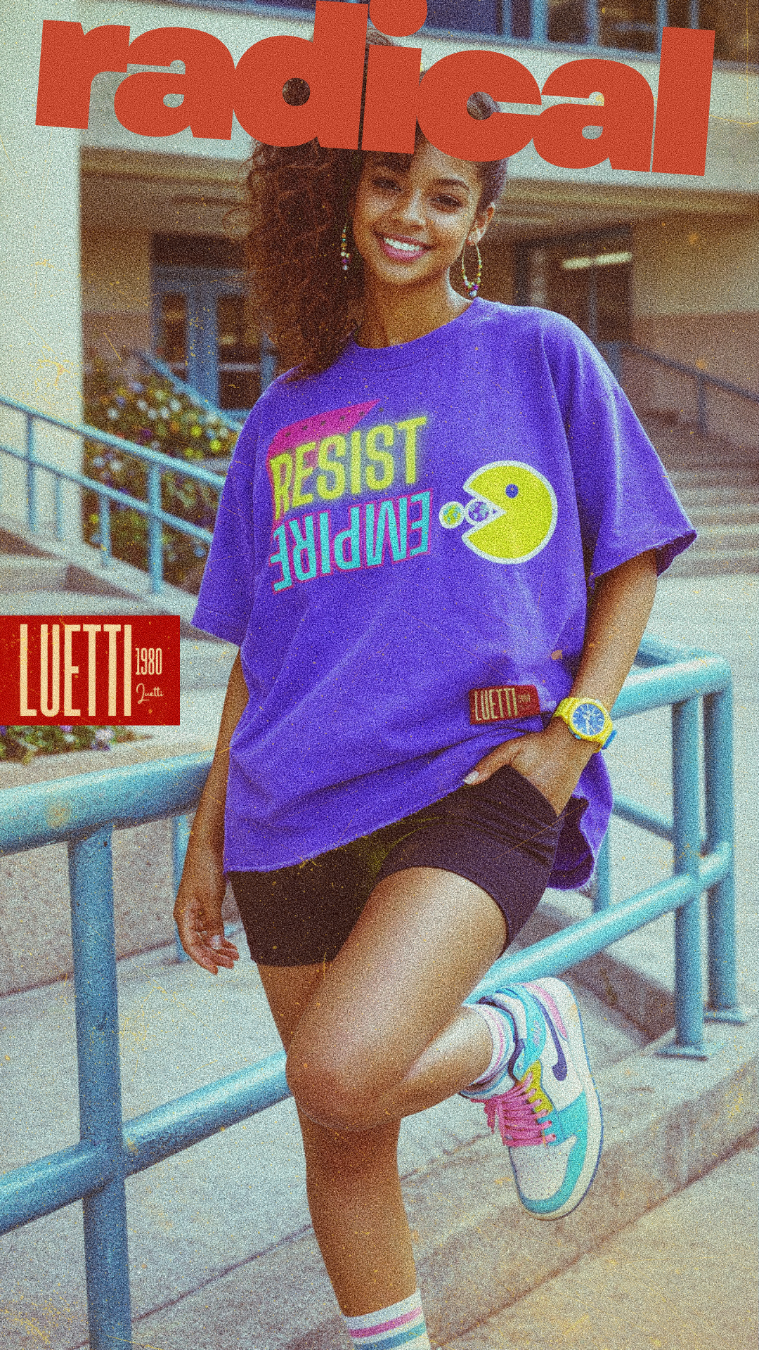 RESIST EMPIRE Retro Raw Hem Oversized Premium Quality Tee