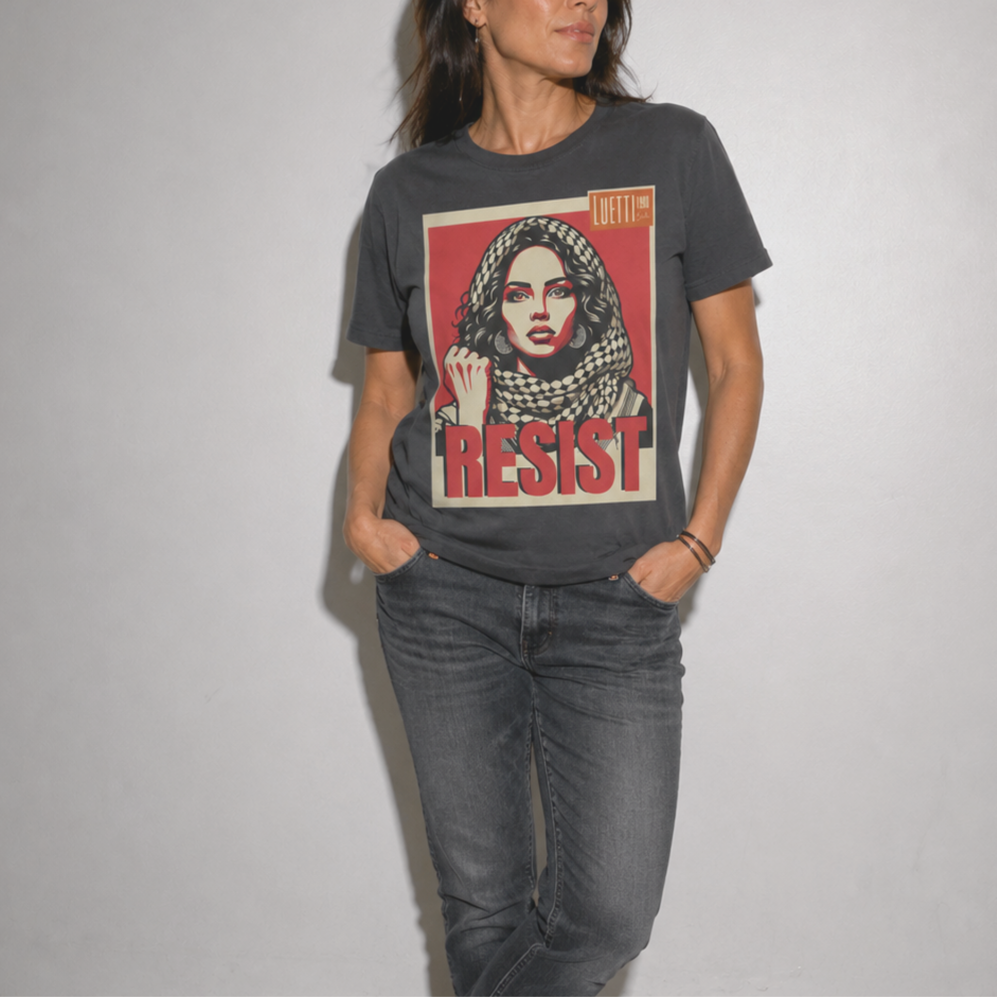 "RESIST" REGULAR FIT TEE