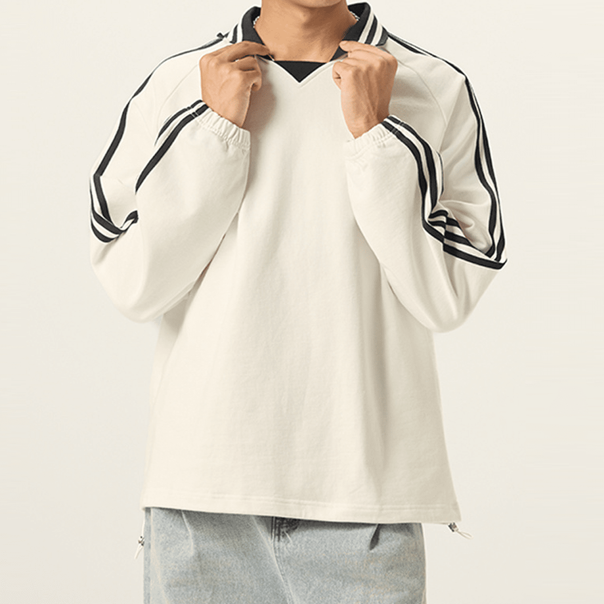 As'sumood Gaza Originals Unisex Contrast Collar Sweatshirt